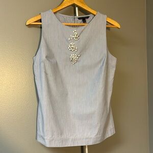 Banana Republic Pinstripe Sleeveless Top